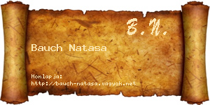 Bauch Natasa névjegykártya